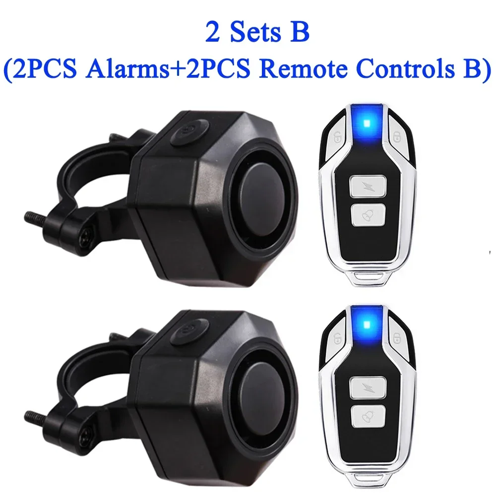 Extractme Fietsalarm Draadloos waterdicht fietsalarm Beveiligingsalarm Beveiligingssysteem USB-opladen Afstandsbediening - afbeelding 1
