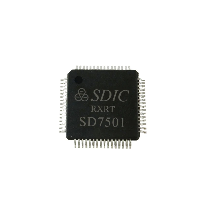 1PCS SD7501, 8 Analog Channels, 18*4 LCD Auto Range Multimeter SoC Encapsulation LQFP-64