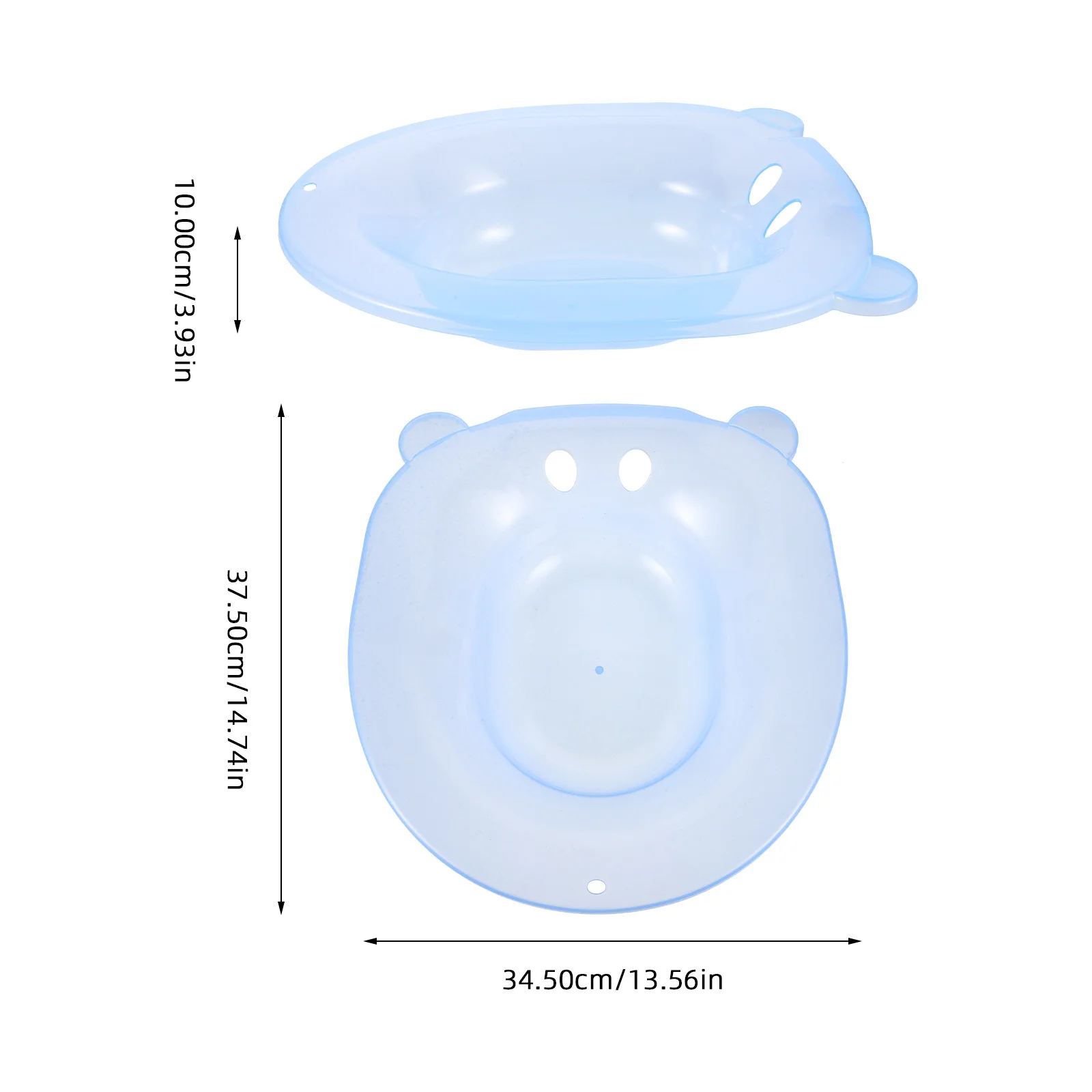 Bassin de bain en plastique épais PP, siège de toilette antidérapant pour personnes âgées et femmes enceintes, soins hémorroïdes, siège de toilette post-partum