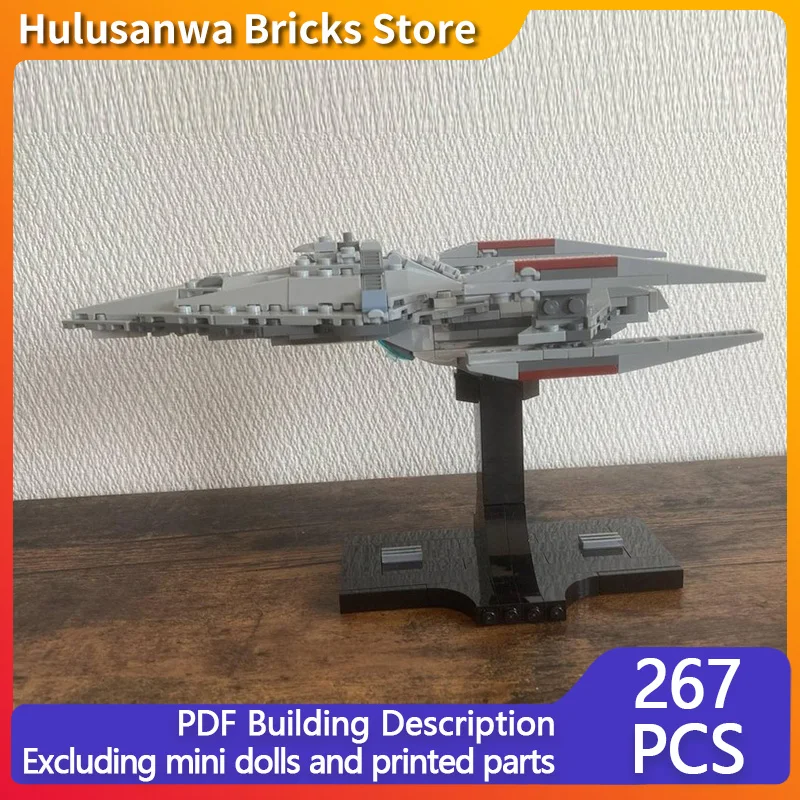 

Популярная модель фильма MOC, строительные кирпичи, космический боевой космический корабль, модульные технологии, подарки, праздник, сборка, детские игрушки, костюм