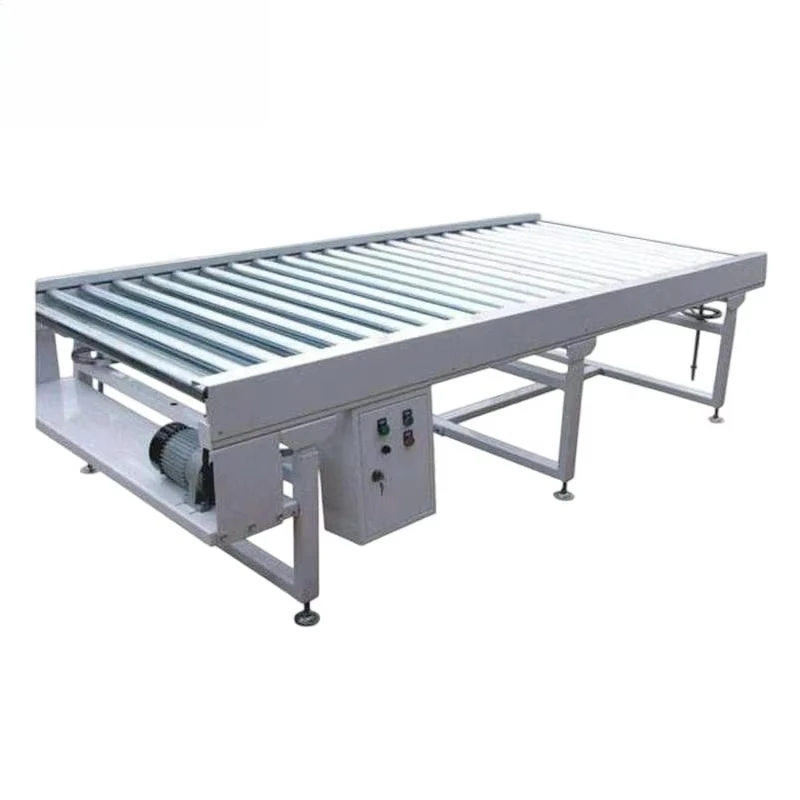 Stainless steel roller conveyor system for carton, pallet and turnover box handling lines
