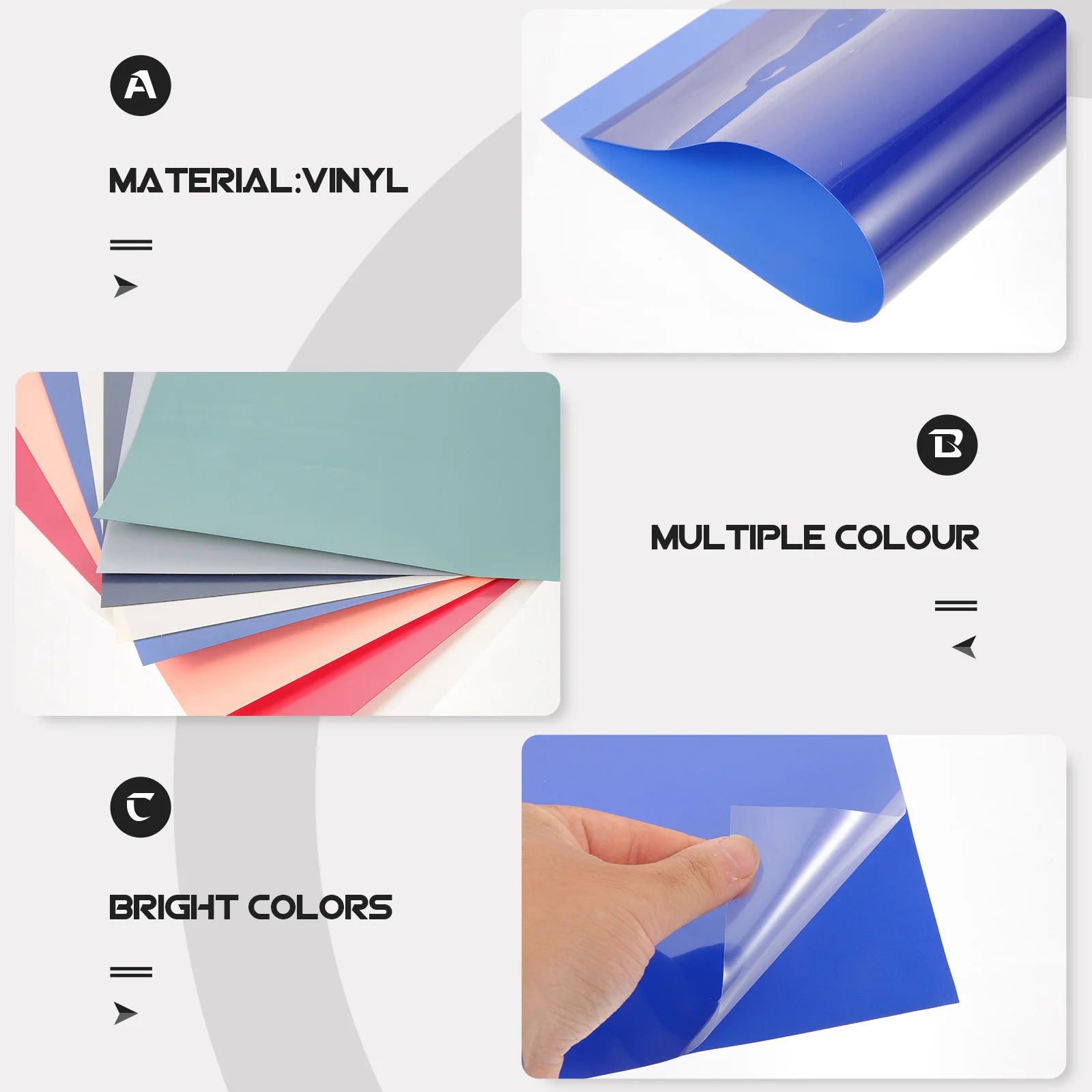 

8Pcs Heat Transfer Vinyl Sheets Puff Heat Press Vinyl 3D Transfer Film for T-Shirts Jackets DIY Craft Printing