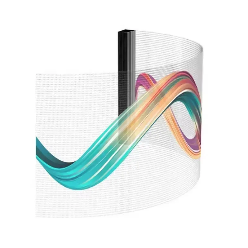 P8 داخلي مرن لاصق LED شاشة فيلم شفافة زجاج عمر طويل متانة لمراكز التسوق متاجر البيع بالتجزئة #3