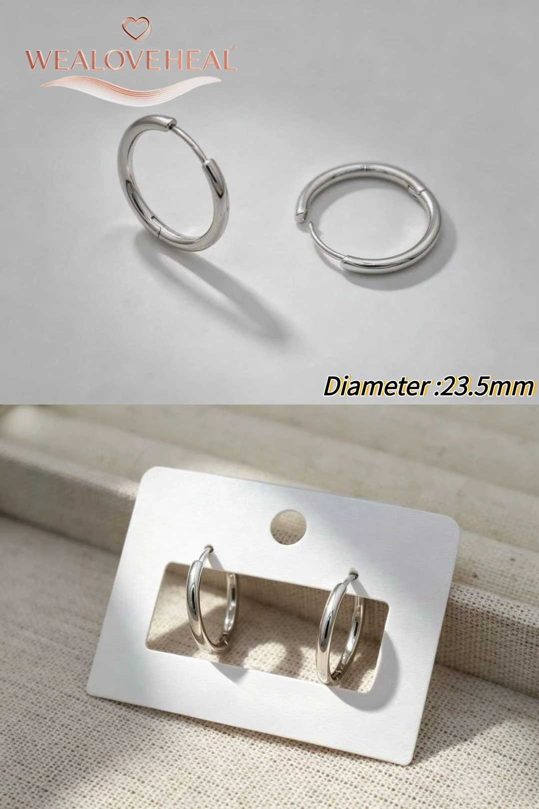 ohrringe damen, ohrringe, Rhodium-Plattierte Messing Huggie Creolen Minimalistische Geometrische Strukturierte Designs, Eleganter Alltagsschmuck Geschenk für Frauen – Detail 19