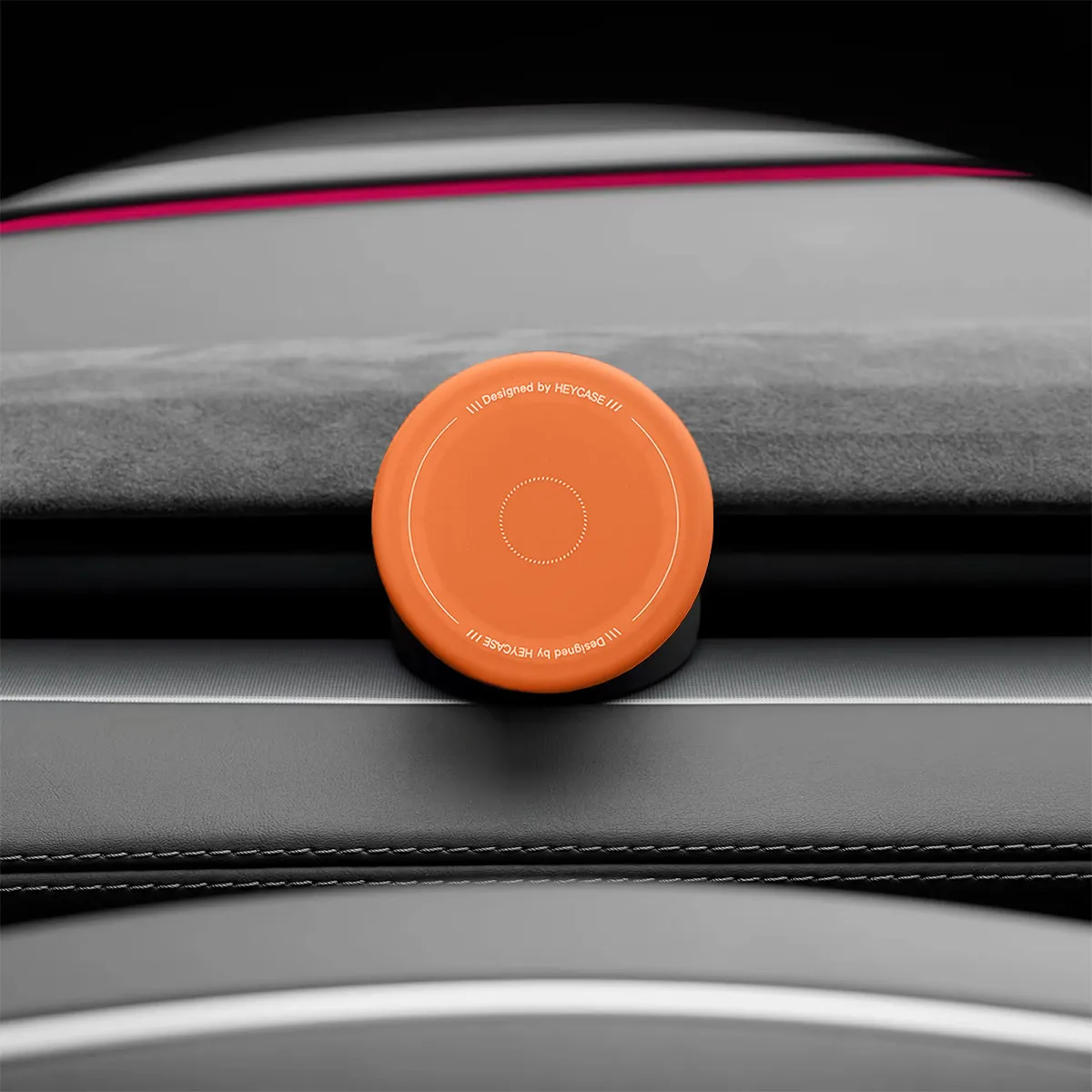 Versteckte magnetische Handyhalterung für die Mittelkonsole des Tesla Model 3 Highland Model Y YL Juniper, coole, modische Navigationshalterung – Detail 3