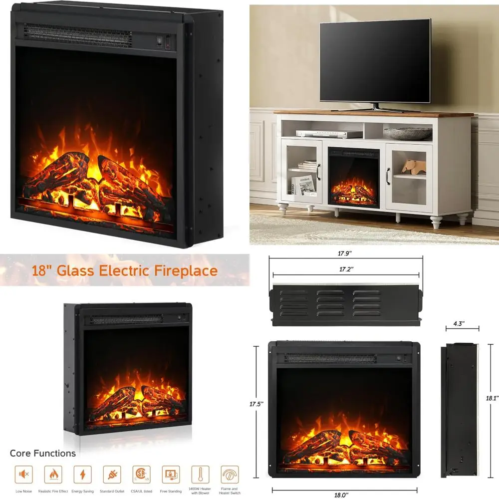 

Встраиваемый настенный электрический каминный обогреватель с термостатом, линейный настенный камин для спален, небольшая электрическая плита с помощью