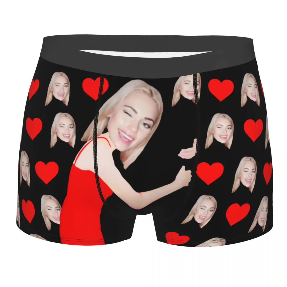 Divertente regalo di San Valentino per il marito Mutande personalizzate Boxer Gag Regali per il fidanzato Divertenti slip intimi personalizzati per il viso