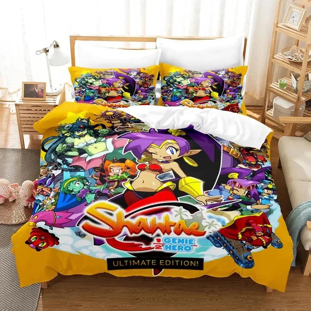 Shantae-ropa de cama de Half-Genie Hero para niños y adultos, juego de funda nórdica individual, doble, tamaño Queen y King, Anime para dormitorio 2023