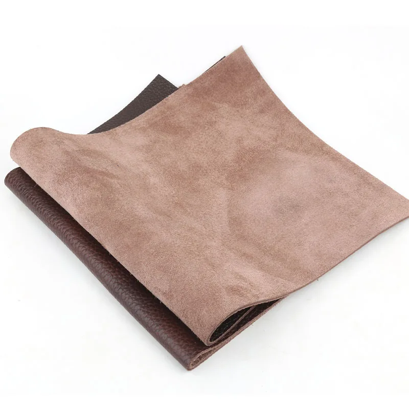 طبقة علوية من جلد البقر بلون القهوة 3.5 ملم، جلد طبيعي مزدوج اللون بني داكن، وسادة أريكة جلدية سميكة، وسادة طاولة، يوجا cu #4