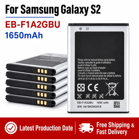 Brand New EB-F1A2GBU Battery for Samsung Galaxy S2 i9100 i9105 i9100G, 1650mAh High Capacity Replacement B9062 I777