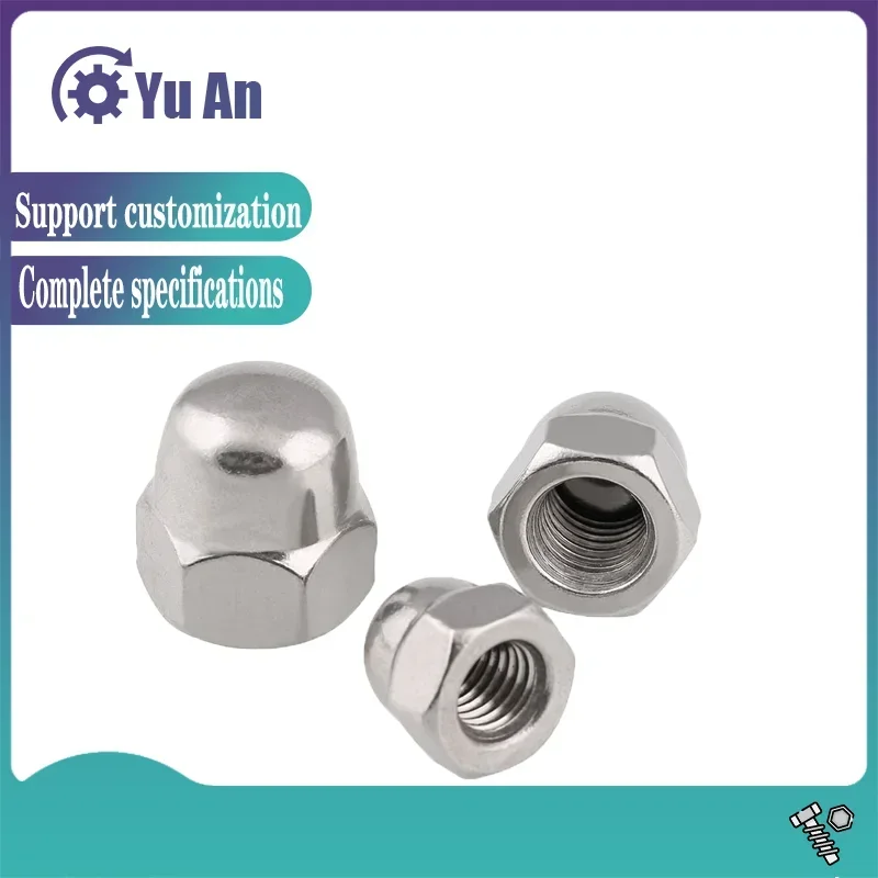 

[M3-M24] 304 Stainless Steel Cap Nut American Fine Thread Counter Screw Cap Ball Head Cap Nut 1PCS