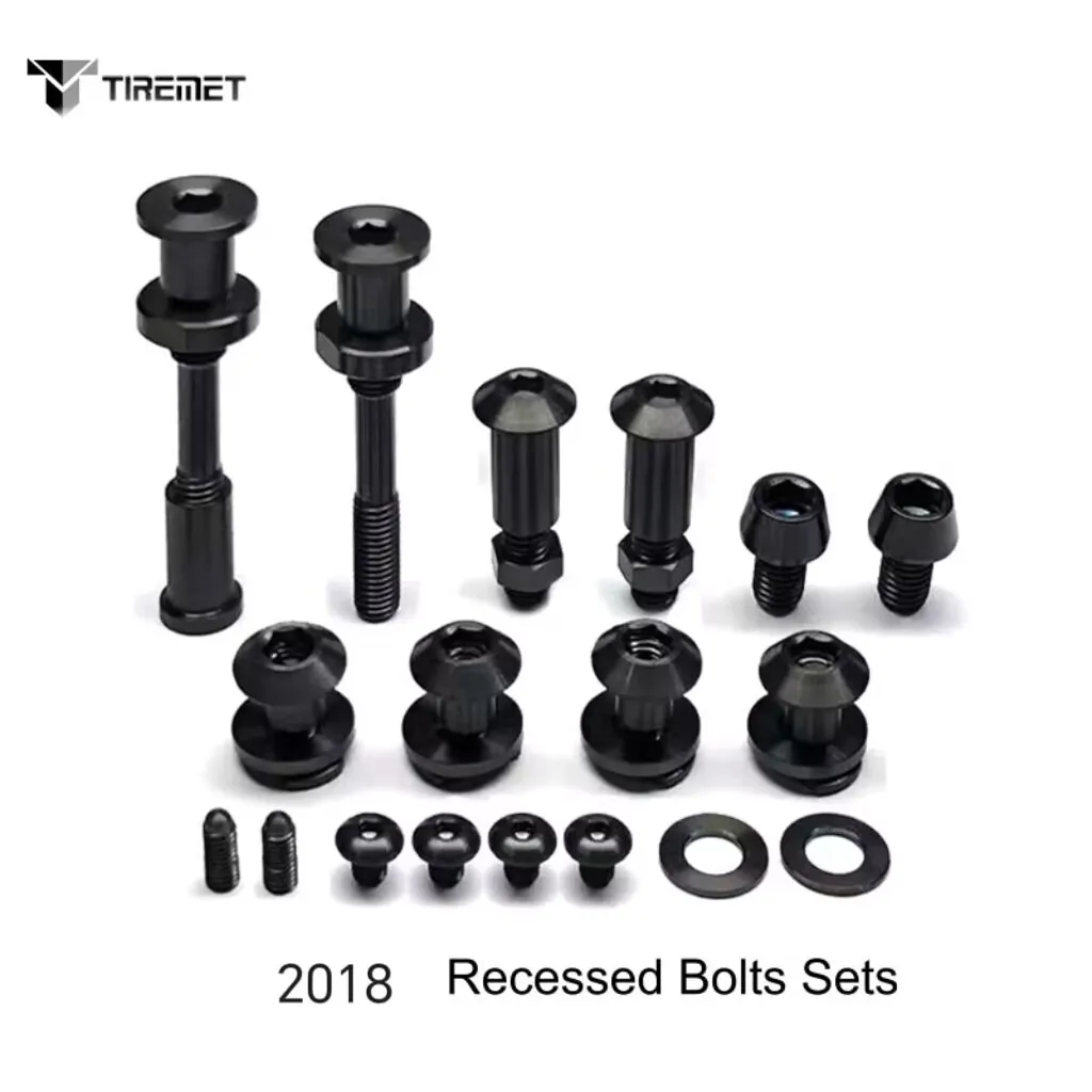 Titanium Alloy Caliper Clip and Brake Pad Bolts for 2018 Brompton, Full Set Screw Nut