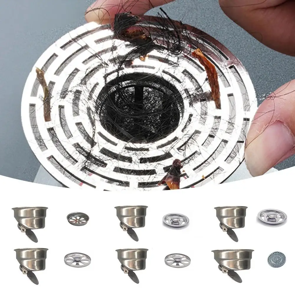 Hardware Accessories Stainless Steel Floor Drains Hair Catcher Universal Bathtub Ground Leakage Trap Shower Anti-odor Drainer