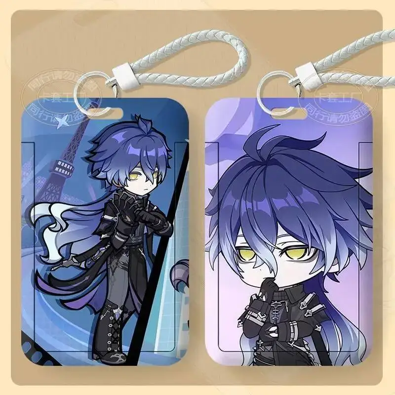 

Genshin Impact Kyryll Chudomirovich Flins Pattern Retractable Credit Bank ID Holders Bus Card Acg Cover Case