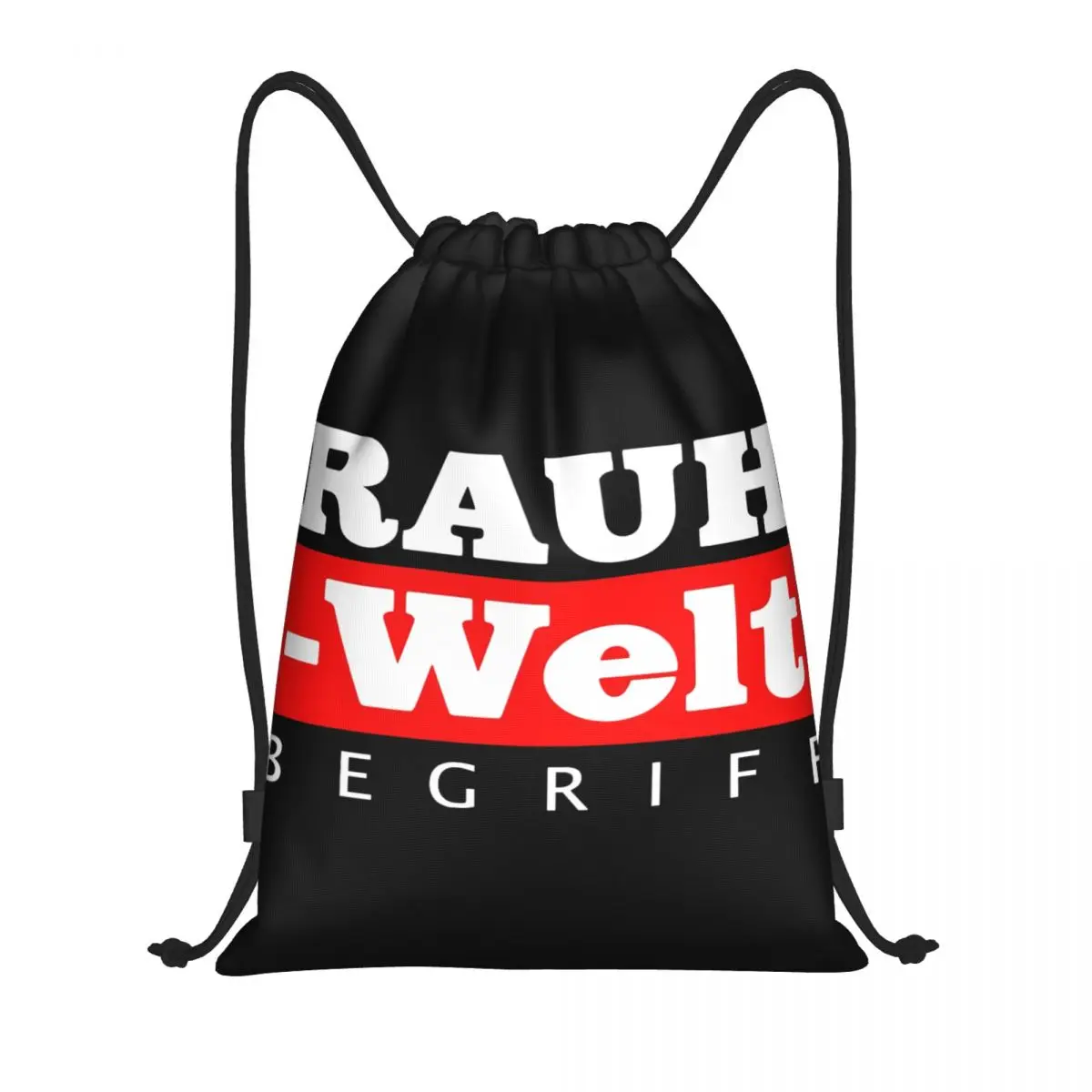 Raih Welt Begriff Logo bolsas con cordón portátiles multifunción, bolsa deportiva para libros