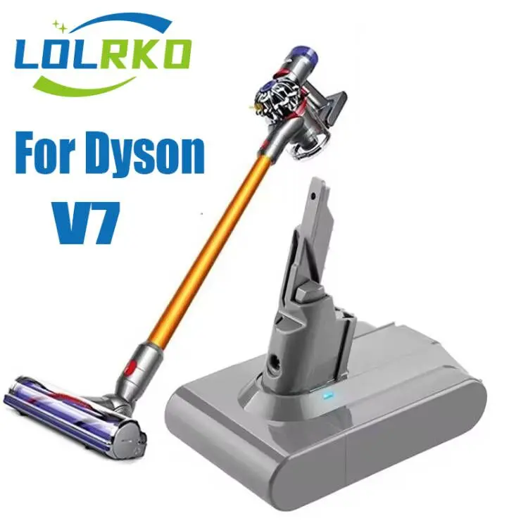 

Оригинальный литий-ионный перезаряжаемый аккумулятор Dyson V7, 21,6 в, 6800 мАч, для Dyson V7, Сменный аккумулятор для пылесоса Animal Pro