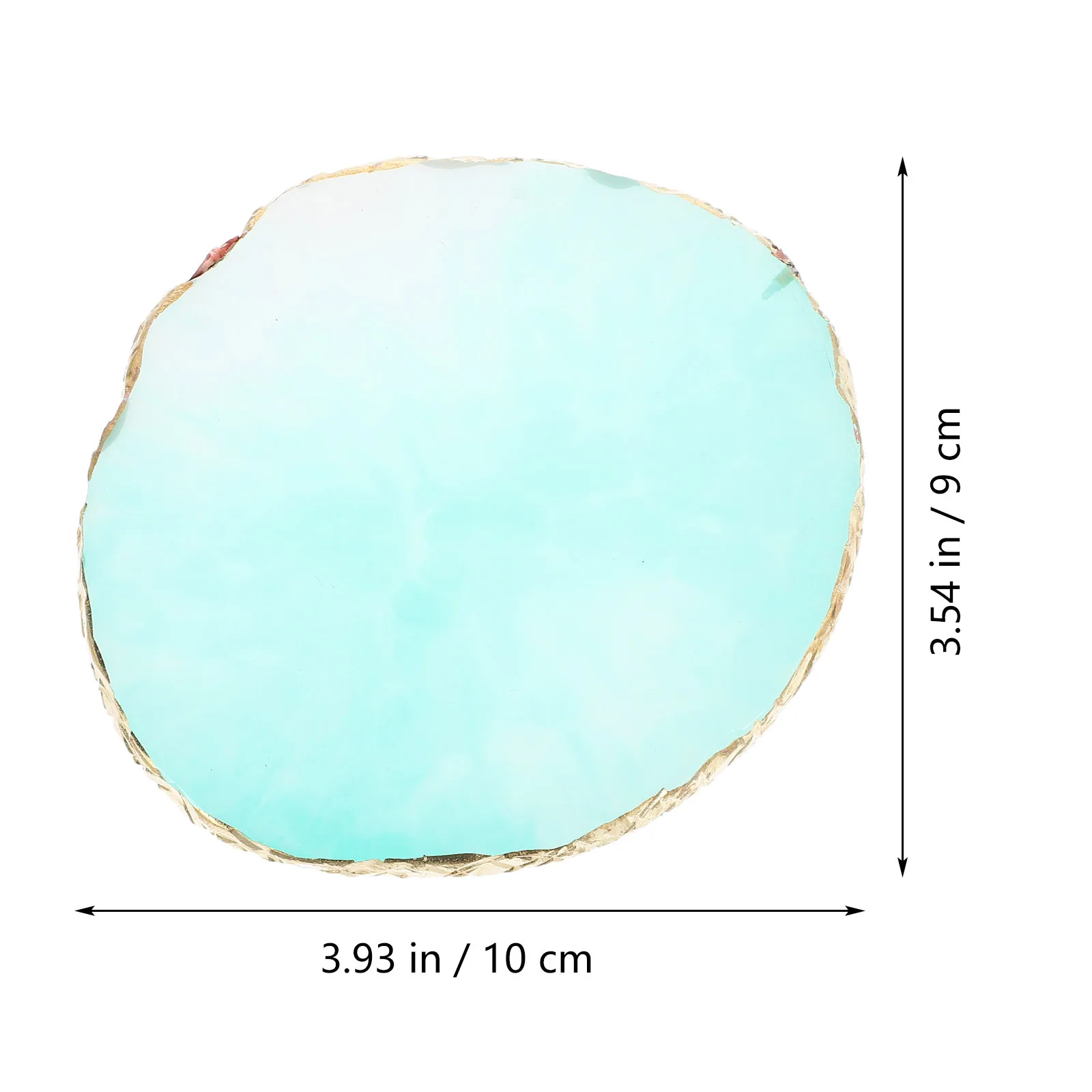 2Pcs Resin Nail Art Mixing Palette Practical Nail Color Display Tray Easy to Polish Tool Gel Nails Polish Palette