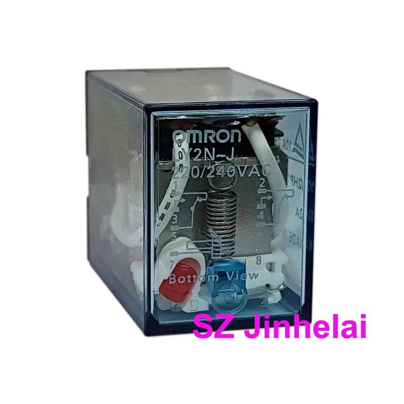 10pcs Authentic Original  Omron LY2N-J(LY2NJ) 8Pins Relays 10A 24VDC 220VAC 12VDC 24VAC 110VDC 110VAC 48VDC 12VDC