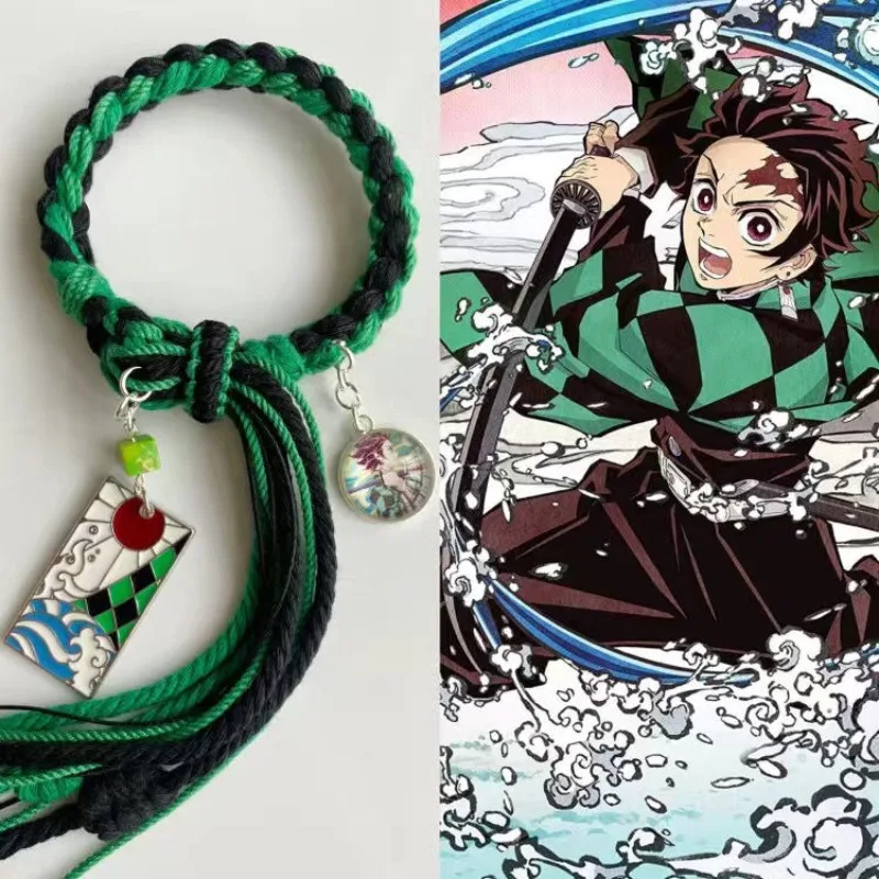 

Ghost Slayer Blade Accessories Hand Rope Charcoal Jiro Butterfly Ninami Jiro Hand Rope Finished Couple Birthday Gift