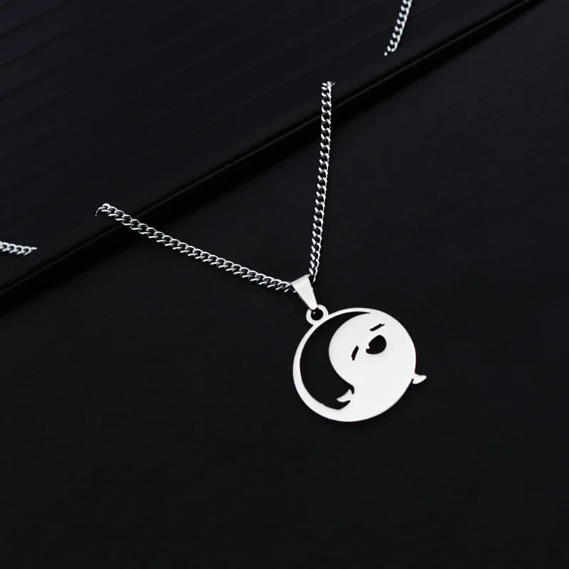 Impact Titanium Pendant Necklaces Element Pyro Hydro Anemo Electro Dengro Cyro Geo Hutao Boo Jewelry For Players Fans