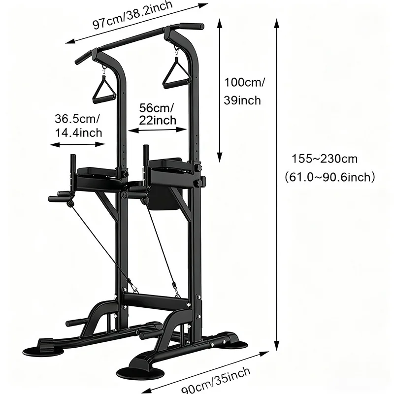 Pull Up Bar Strength Training Machine Home Gym Assisted Dip Chin Exercise Equipment Standing Pull Up Bar Wall Pull Bars view 5