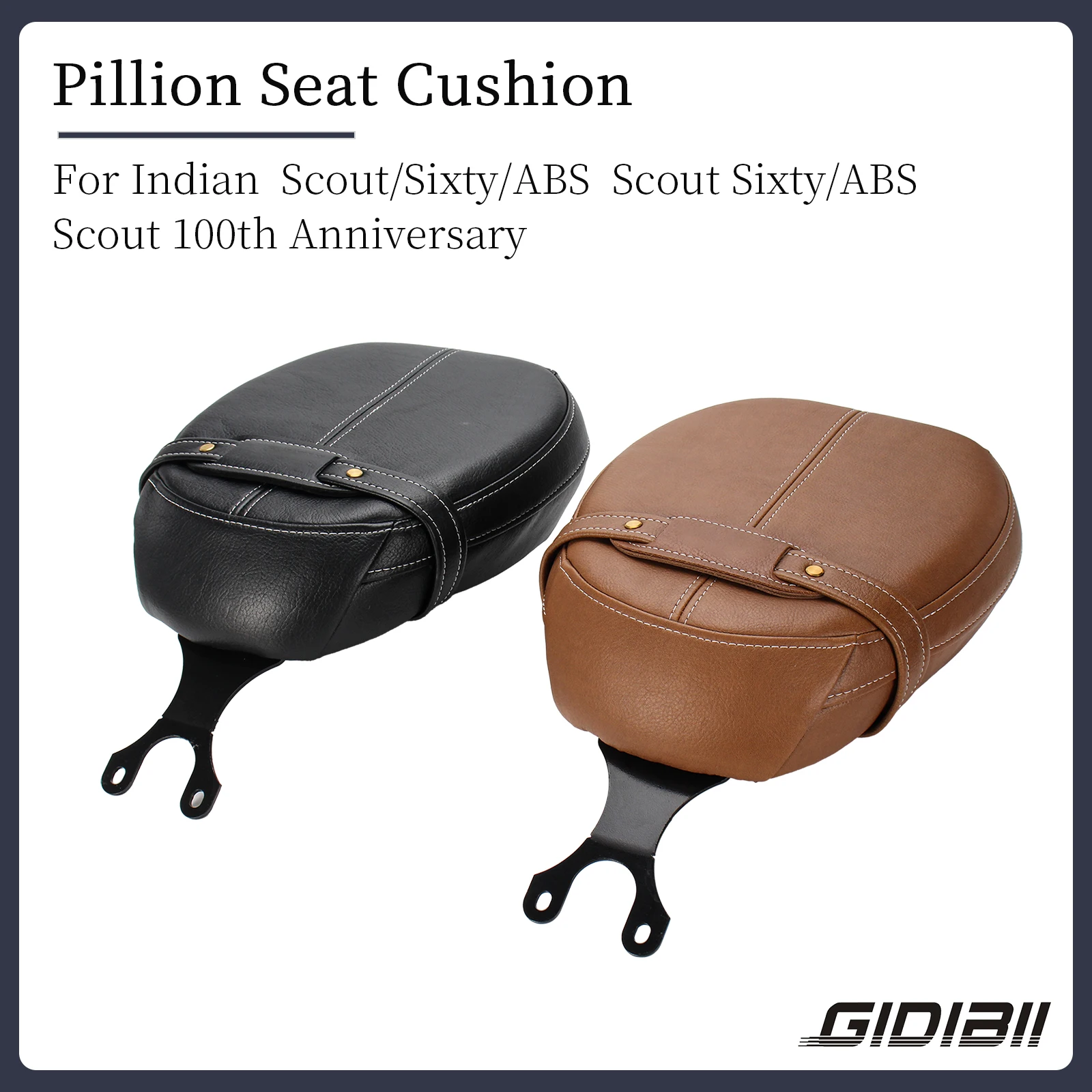 

Rear Passenger Seat For Indian 2020 Scout 100th Anniversary 2019-2020 Scout Sixty ABS 2016-2024 Scout Sixty Pillion Seat Cushion