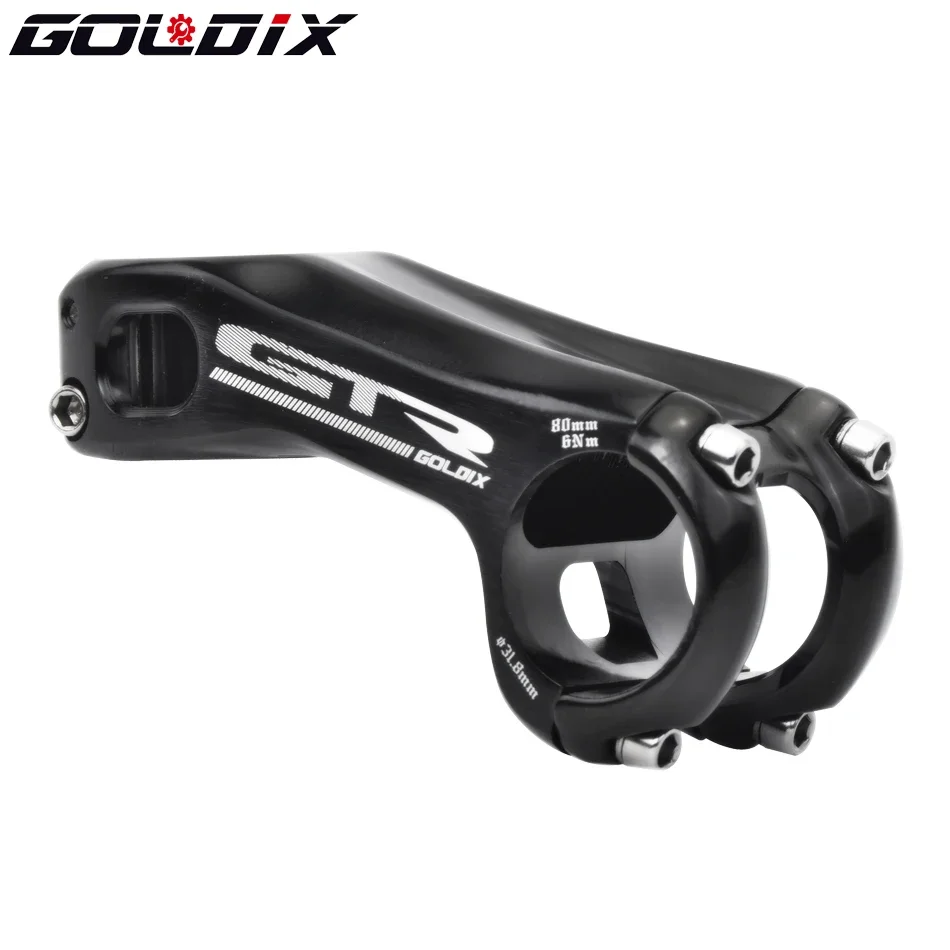 Goldix Gtr Cnc Mountain Road Bike Handlebar Negative 17 Degrees 80 90 100mm  Bike Stem Next Bikes Parts Bmx Stem