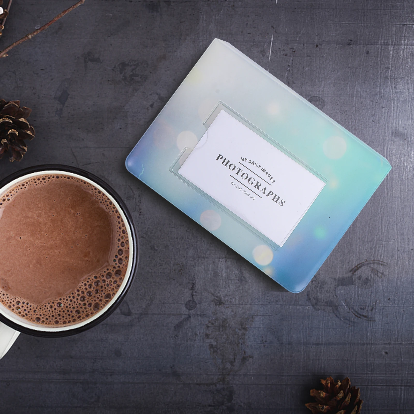 

Album 64 Pockets Self Adhesive PU Cover Storage Photos Vintage handmade decoration simple elegant wedding