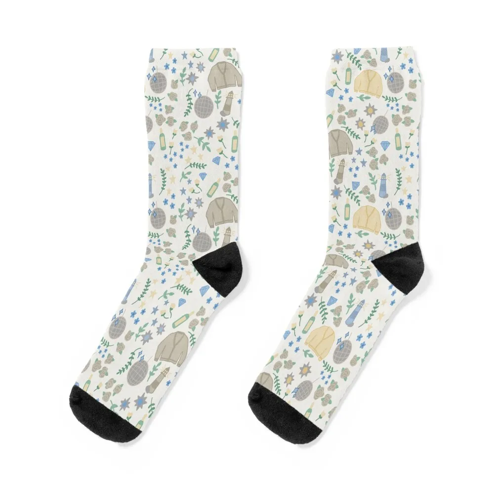

folklore pattern Socks hiking gym Sports cycling Socks For Women Men's