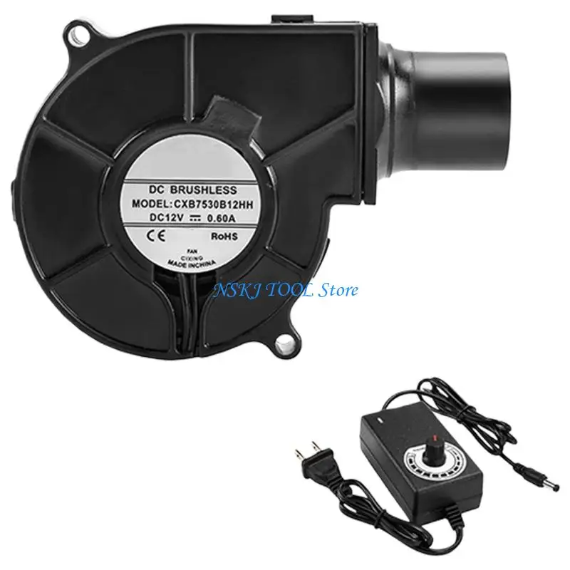 L8RC Outdoor Cooking BBQ Fan Air Blower For Barbecue Bellows Hand Crank Tool