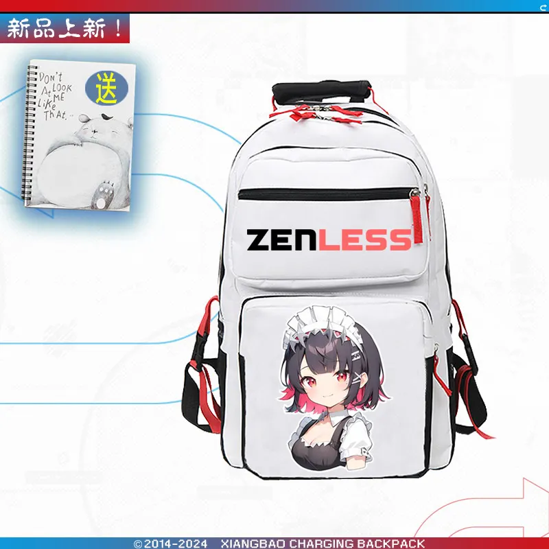 Anime Zenless Zone Zero Ellen Joe Tubarão Mochila para Crianças, Bolsa Escolar para Menina, Presente Estudante, Jogo Oficial