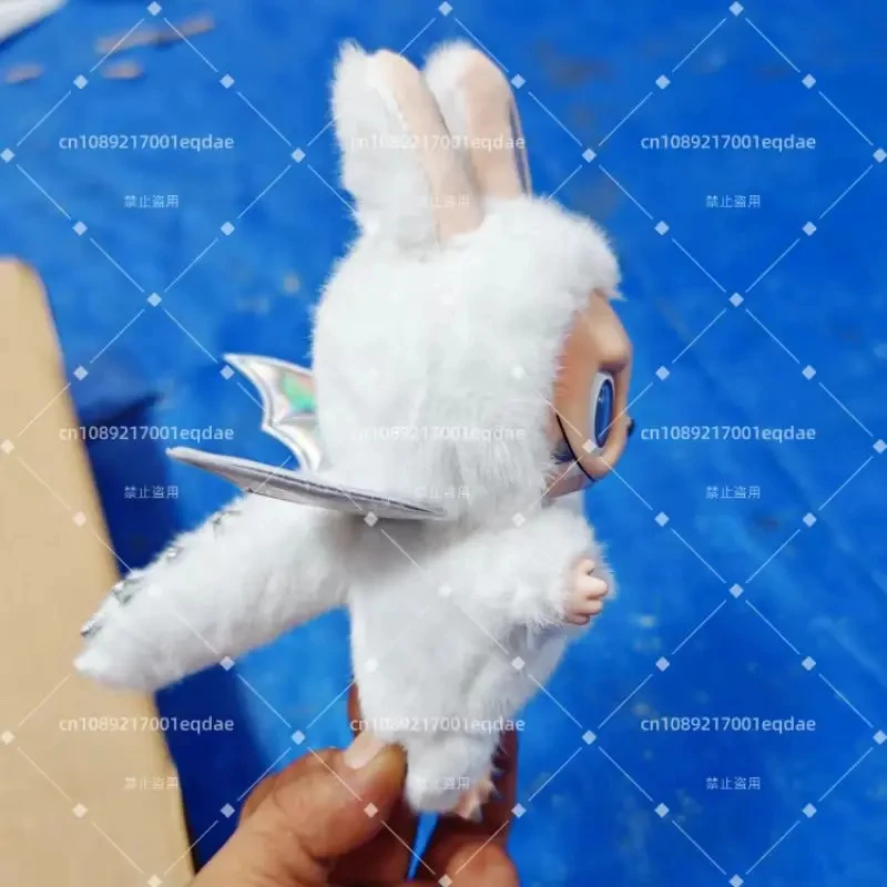 2024 nuevo el monstruo Labubu Serie Zimomo Ángel cambio creativo muñeca Diy figura vinilo colgante muñeca juguete réplica juguete regalo de Navidad