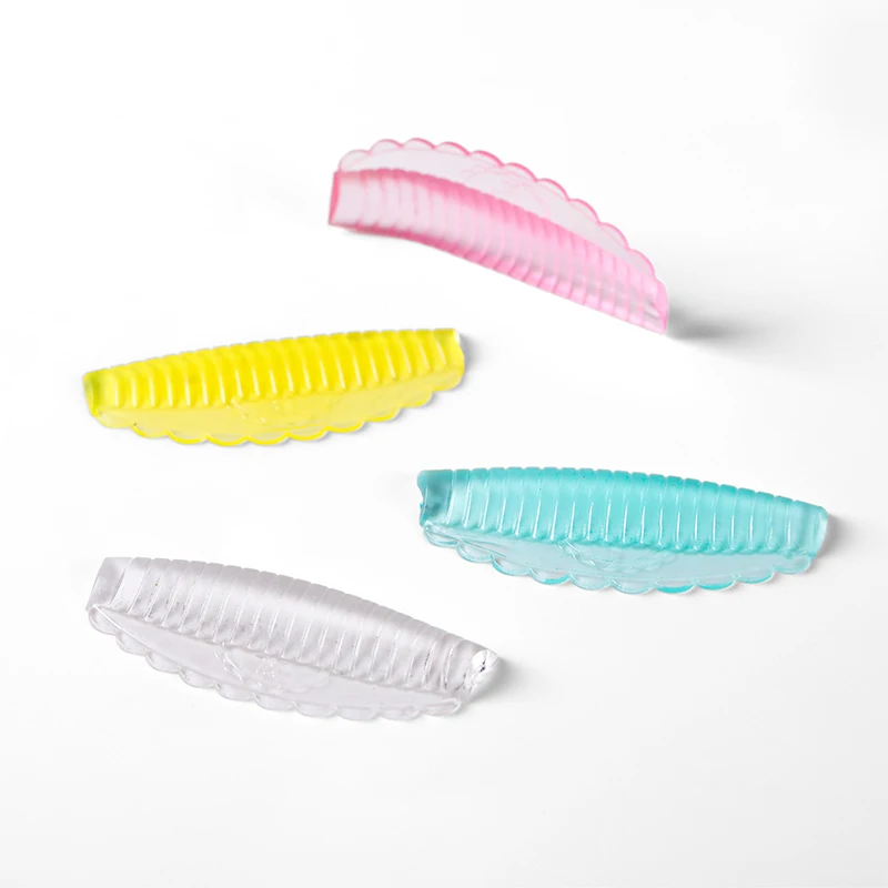 Kit de levantamiento de pestañas autoadhesivo, almohadilla de laminación de silicona, varillas para permanente de pestañas reutilizables, accesorios para rizador de pestañas 3D, 4 pares