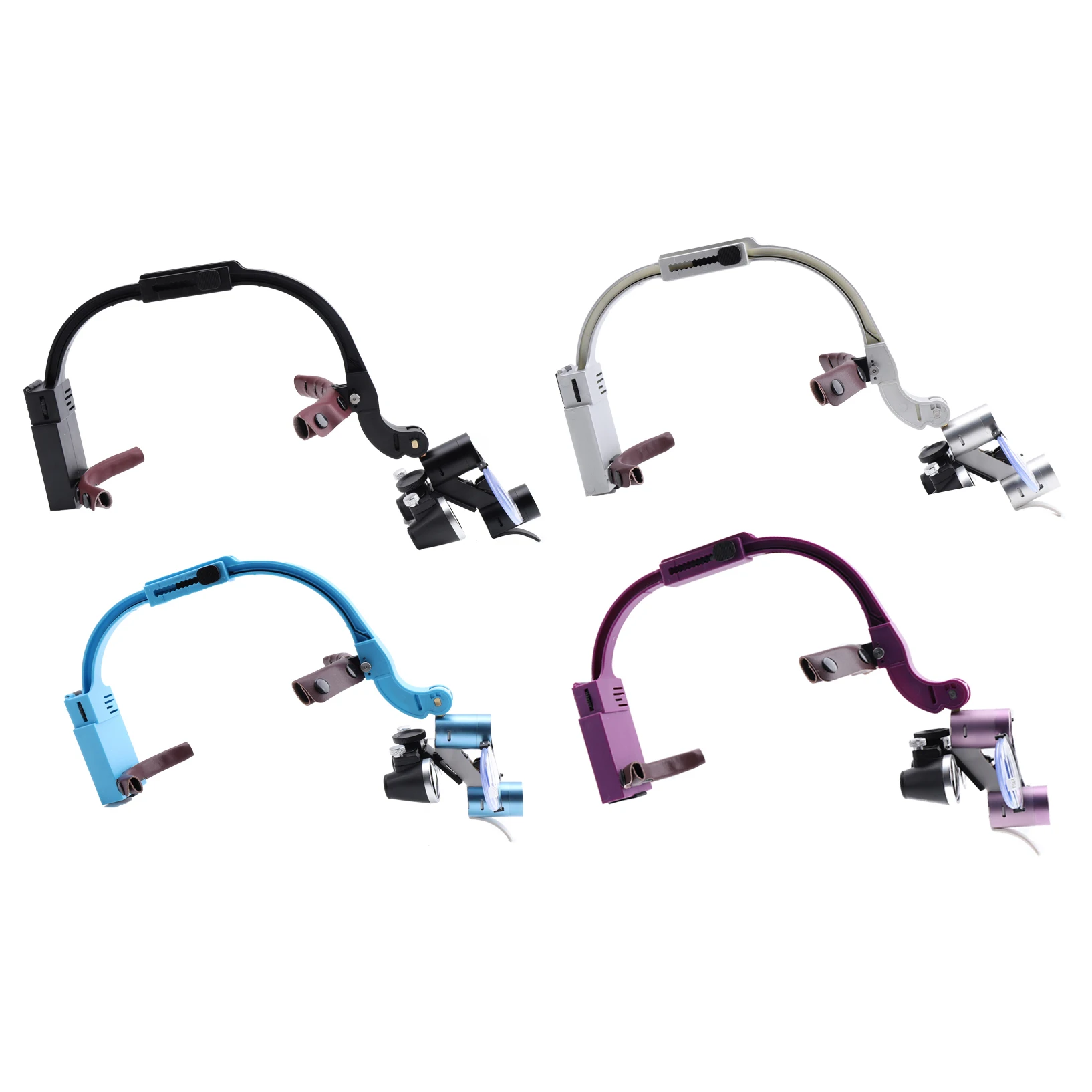 Lupa de persiana dental 2.5x 3.5x lupa de persiana médica binocular 5w faros LED BK SL Bu PL 4 colores