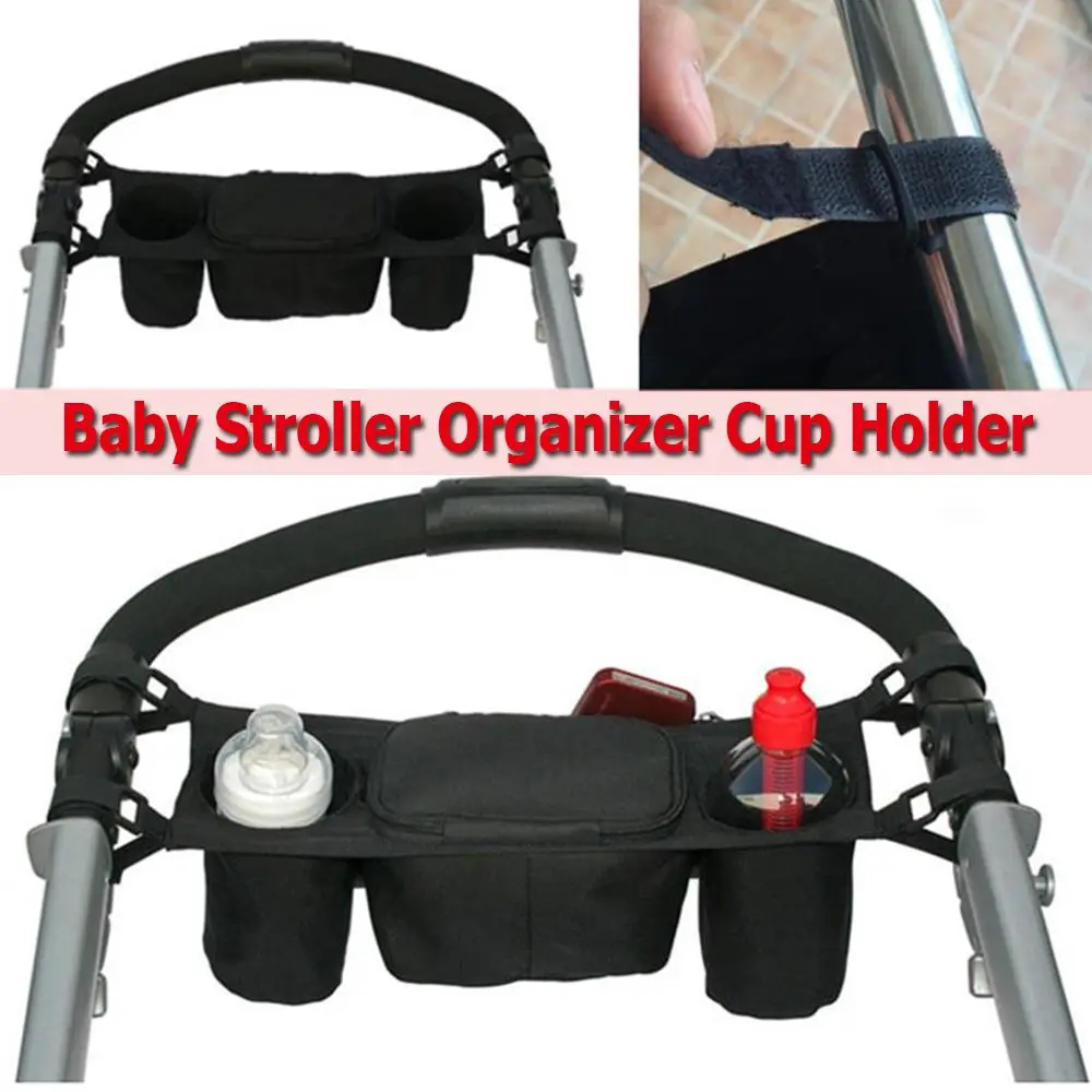 

Wheelchair Stroller Accessories Storage Bag Infant Nappy Bags Baby Pram Bottle Cup Holder Baby Stroller Organizer Carriage Bag