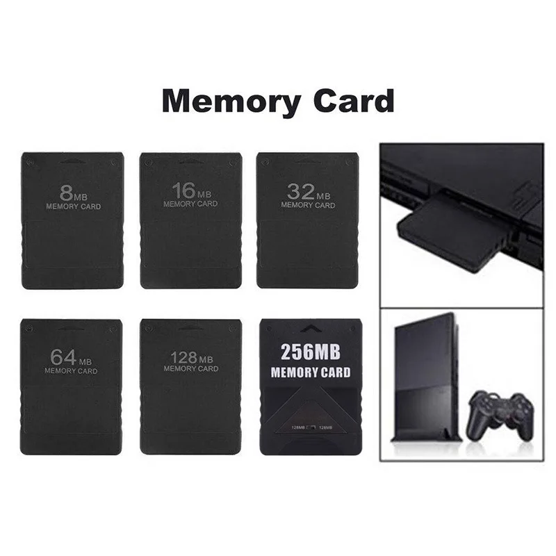 ZUIDID High Quality 8MB 16MB 32MB 64MB 128MB Memory Card  for PS2 Save Game Data Stick Module for  PS2