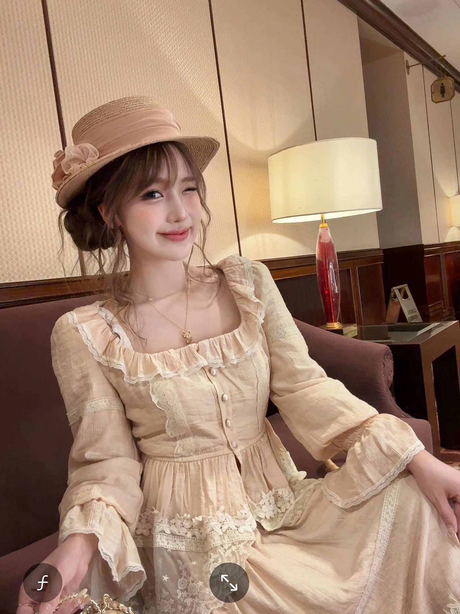 

Kimicoy Alice in Wonderland Lace ter Ne Top And Skirt Set Bell Sve High Waist Pure Color Vintage Sle Faion Set