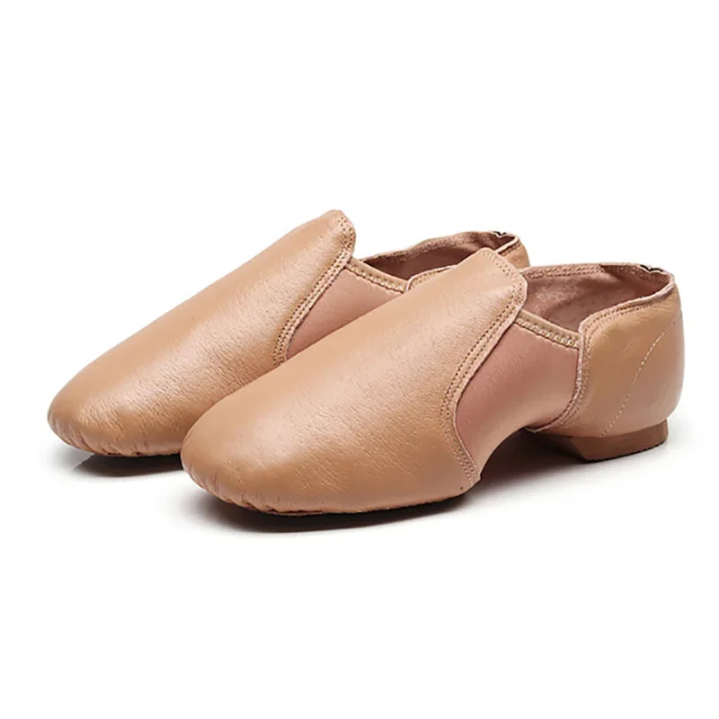 Chaussures de danse jazz en cuir véritable pour enfants, chaussures de danse salsa Neo Arch, chaussures de ballet à enfiler, hommes et femmes