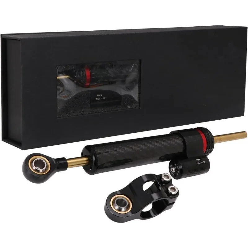

Motorcycle Steering Damper Universal Steering Stabilizer For Most Motorcycles Street Bike Sport Bike Road Racing Carbon Fiber