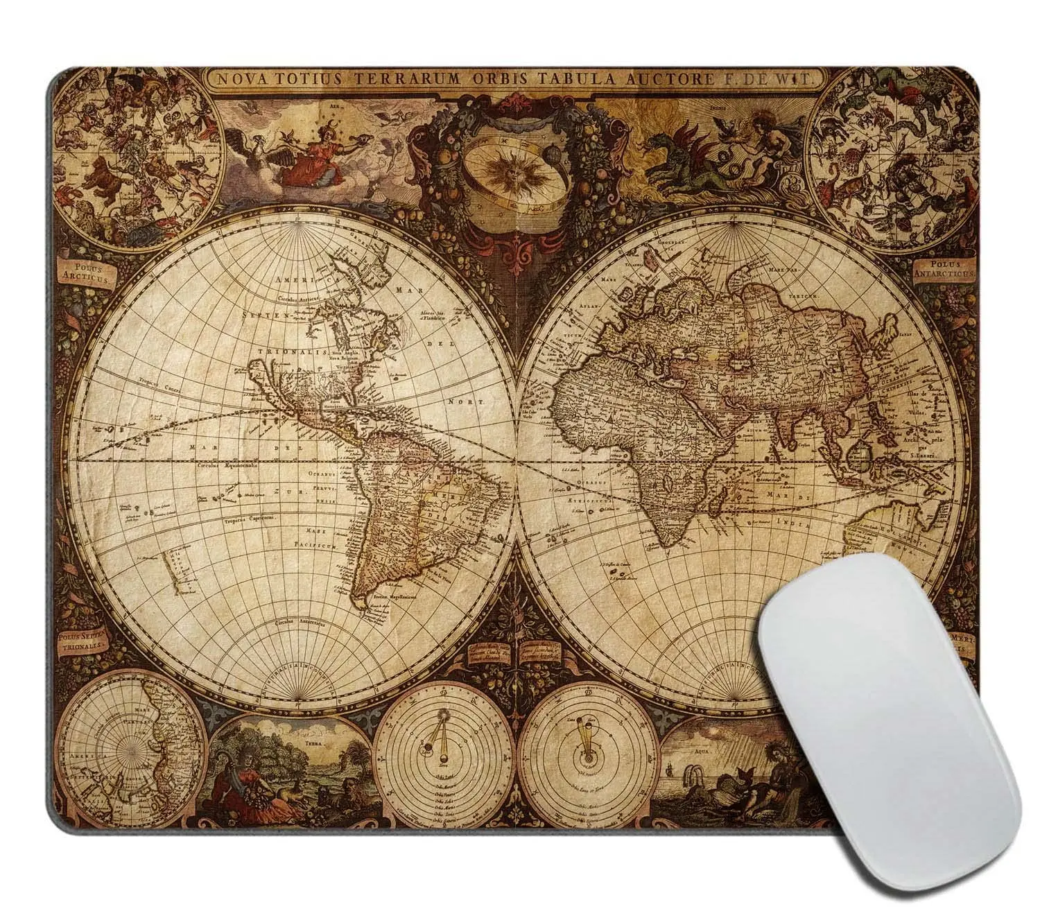 

Hot-Selling Vintage Patterns Printing Square Mouse Pads Comfortable Gaming Mousepad Mouse Mat Keyboard Mats Desk Pad 22x18cm