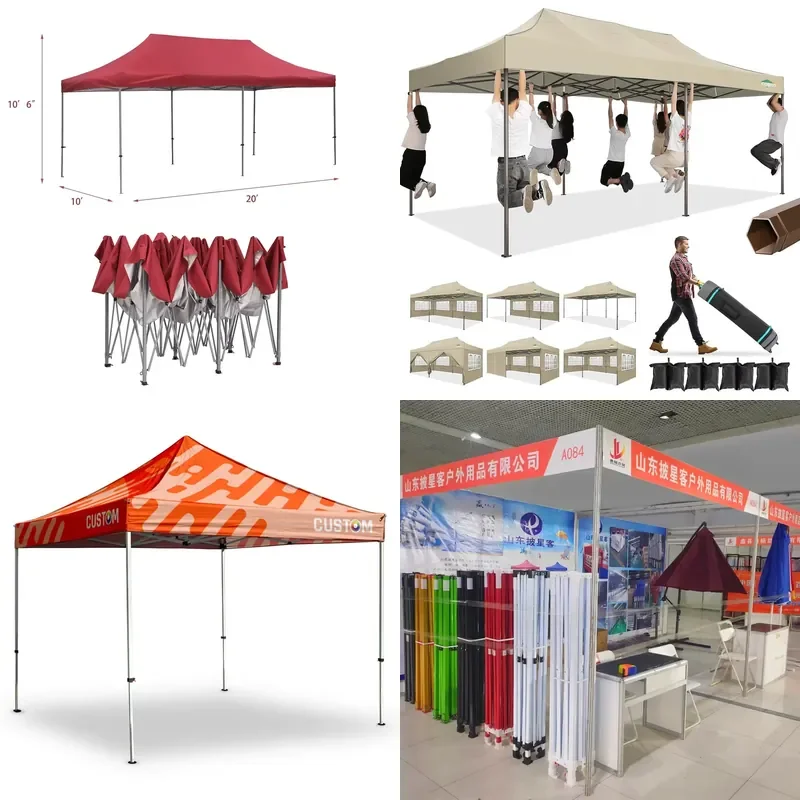 2026 Gazebo Tent 3x3 3x6 Hexagonal Reinforced Windproof Garden Outdoor Pop up Carpa Para Bodas Eventos