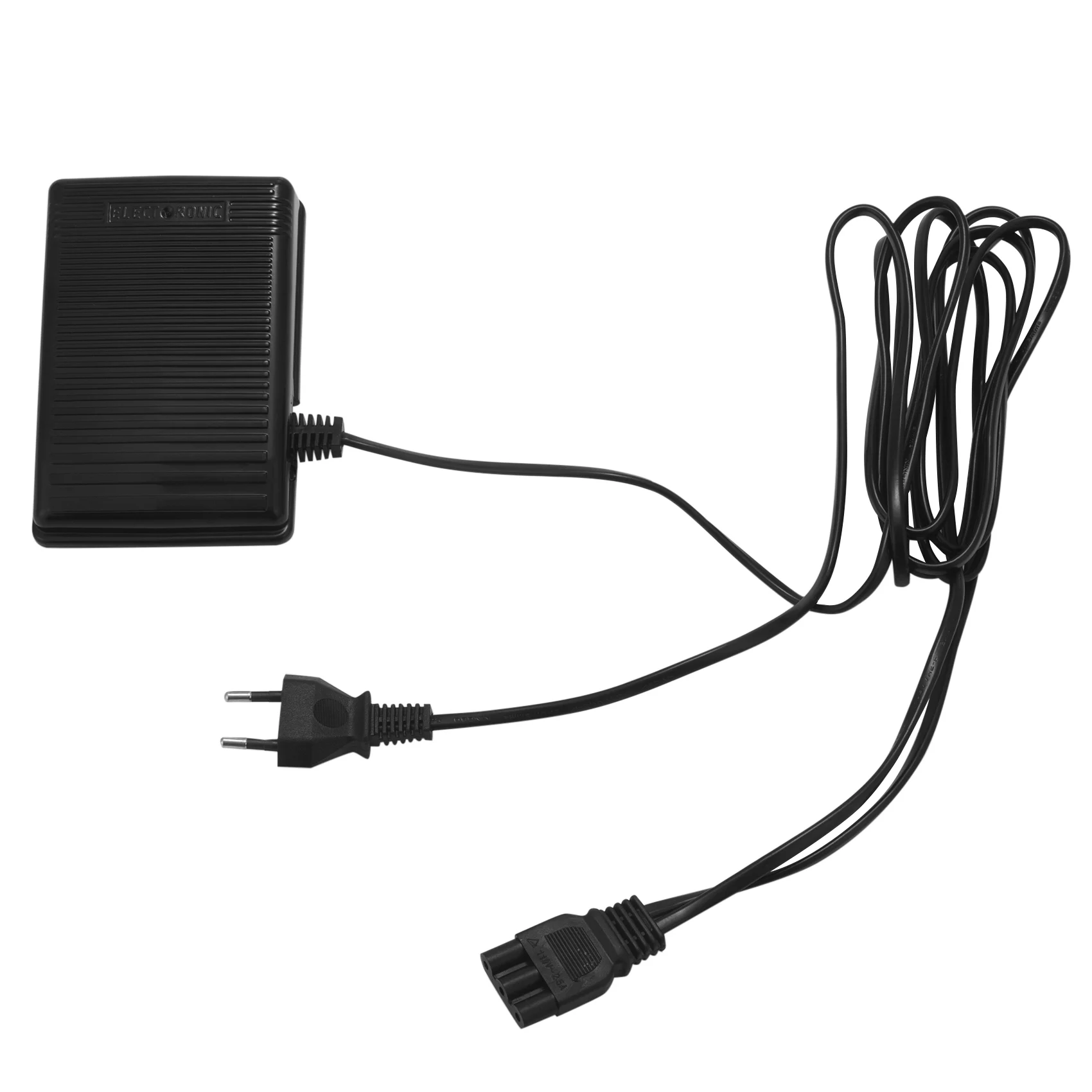 THIVN-Home Sewing Machine Foot Control Pedal With Power Cord Pedal Control Eu Plug 200-240V Black