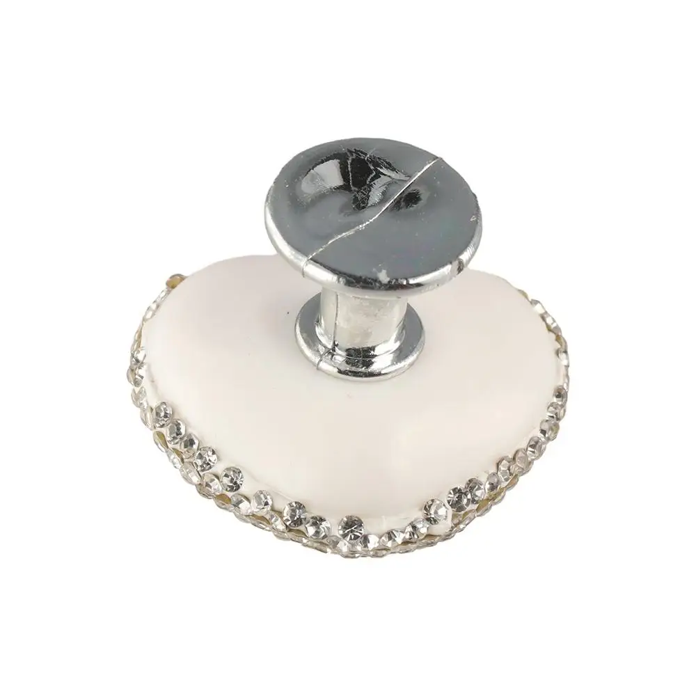 Plastic Toilet Press Assist Small and Cute Multiple Colors Heart Shaped Toilet Button Durable Protecting Long Manicures