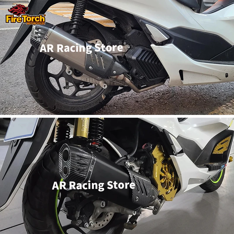 PCX 125 150 Motorcycle Scooter Exhaust Muffler Full System Pipe Slip On Escape Moto Fit For HONDA PCX125 PCX150 2018 2019 2020