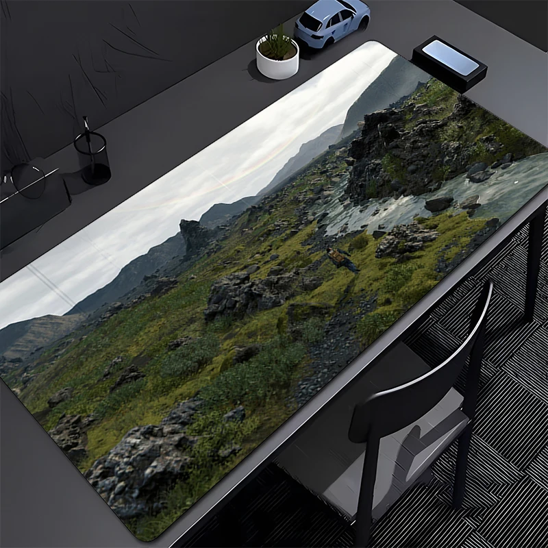 Anime Mouse Pad Office PC Death Stranding 2 Gamer Extended Desk Mouse Mat Laptop Gaming Accessories Mousepad Rubber Keyboard Pad
