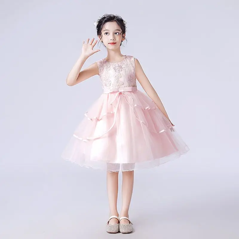 

2025 Children's Performance Dress Girls' Princess Dance Dress Kids' School Multi functional Performance Dress Evening DressLI239