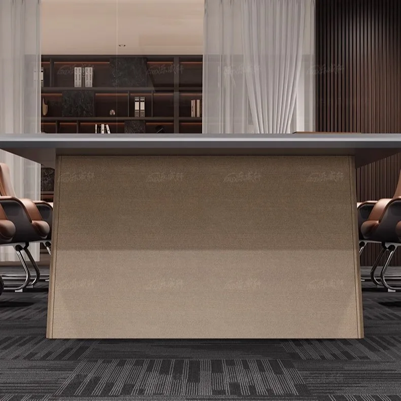 

High-end conference table simple modern office meeting chair combination new model