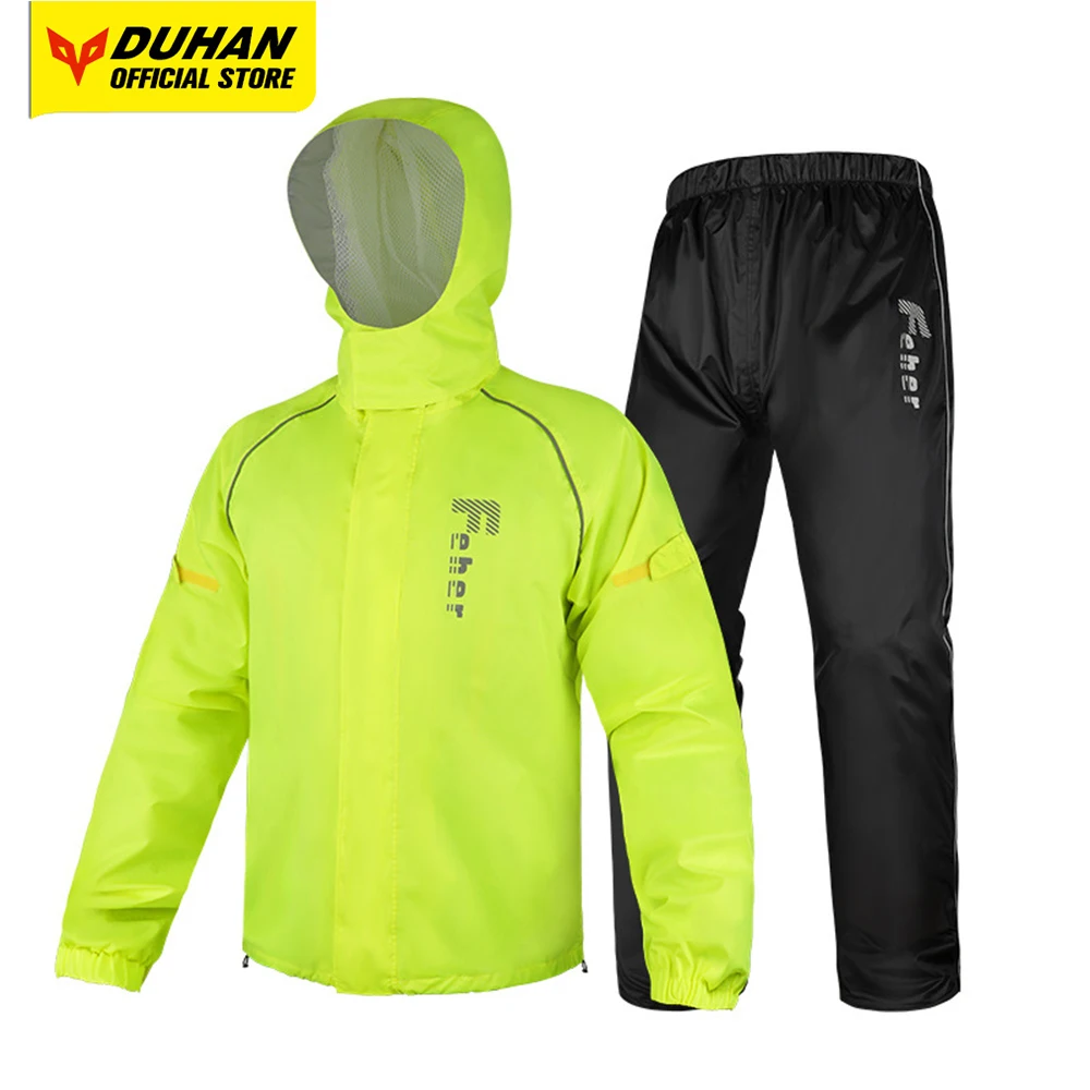 

Motorcycle Riding Raincoat Rainstorm Prevention Split Raincoat Reflect Light Motorcycle Raincoat Suit Men