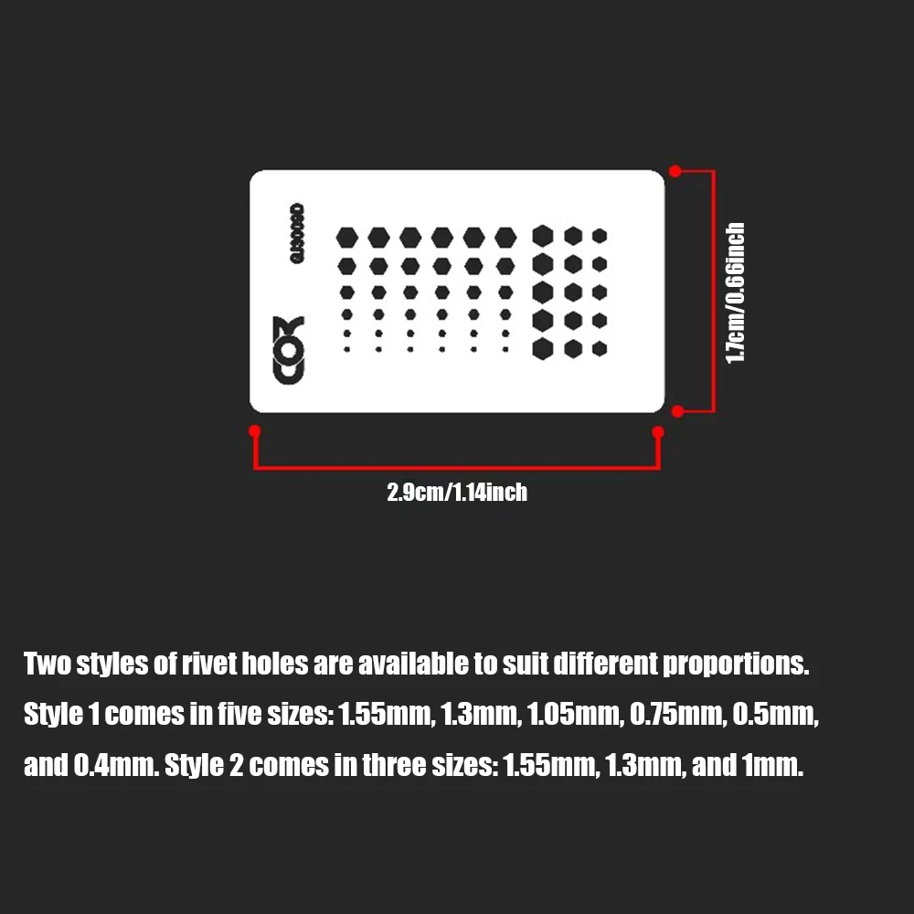 Picture 4: Rivet Template Tool for Scale Model Aircraft & Armor Rivet  Stencils Tool for Rivet Maker