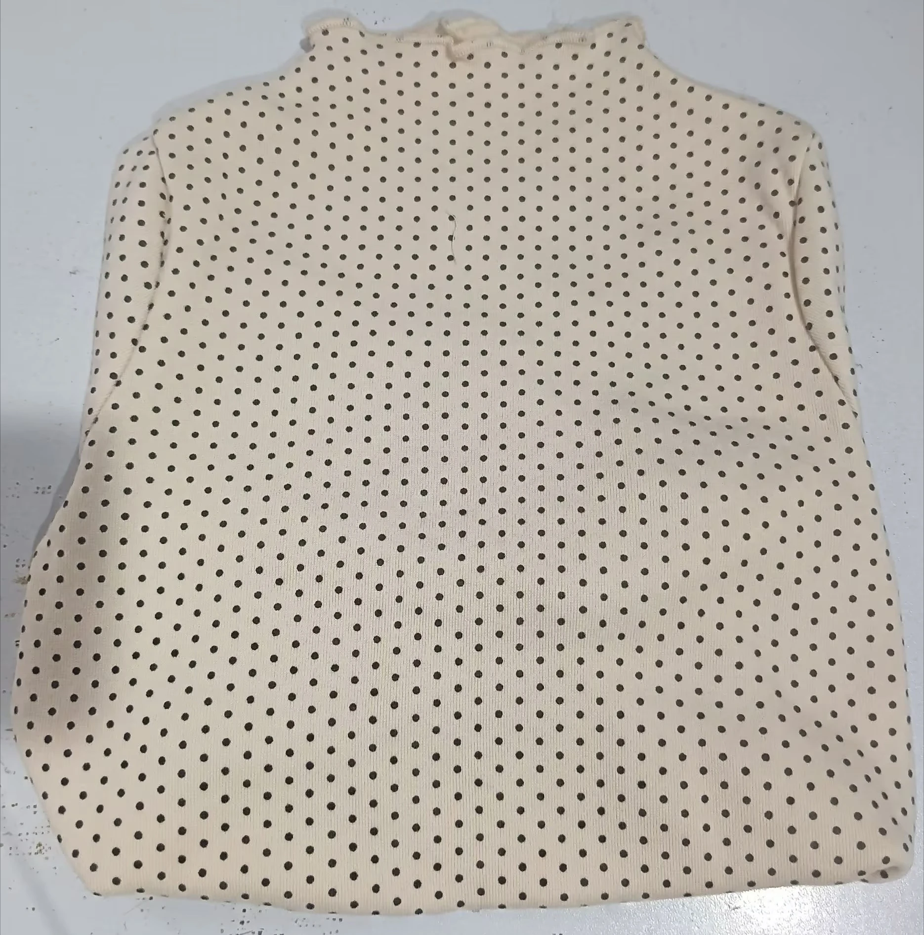 Herbst-Winter Baby Langarm-T-Shirt mit Holzohren-Kante für Mädchen, Baumwoll-Skianzug, Mädchen-Unterziehshirt, Vielseitiges Oberteil, Kinderkleidung – Detail 3
